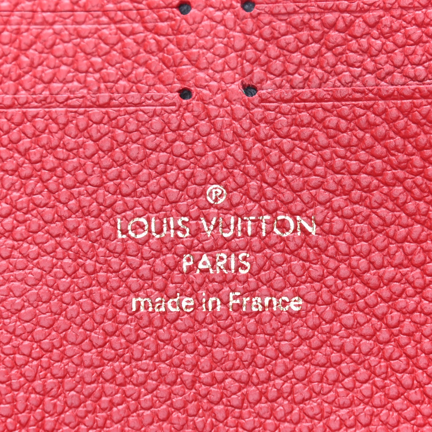 Louis Vuitton Empreinte Blooming Flowers Clemence Wallet Marine Rouge 6 of 8