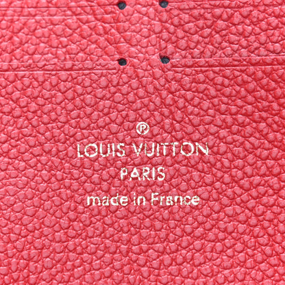 Louis Vuitton Empreinte Blooming Flowers Clemence Wallet Marine Rouge 6 of 8