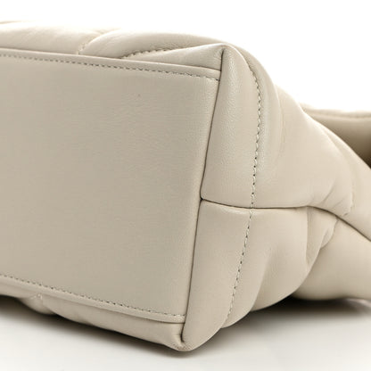 Saint Laurent Lambskin Quilted Small Loulou Puffer Monogram Chain Satchel Crema Soft 10 of 10