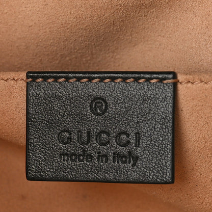 Gucci Calfskin Matelasse Small GG Marmont Chain Shoulder Bag Black 6 of 11