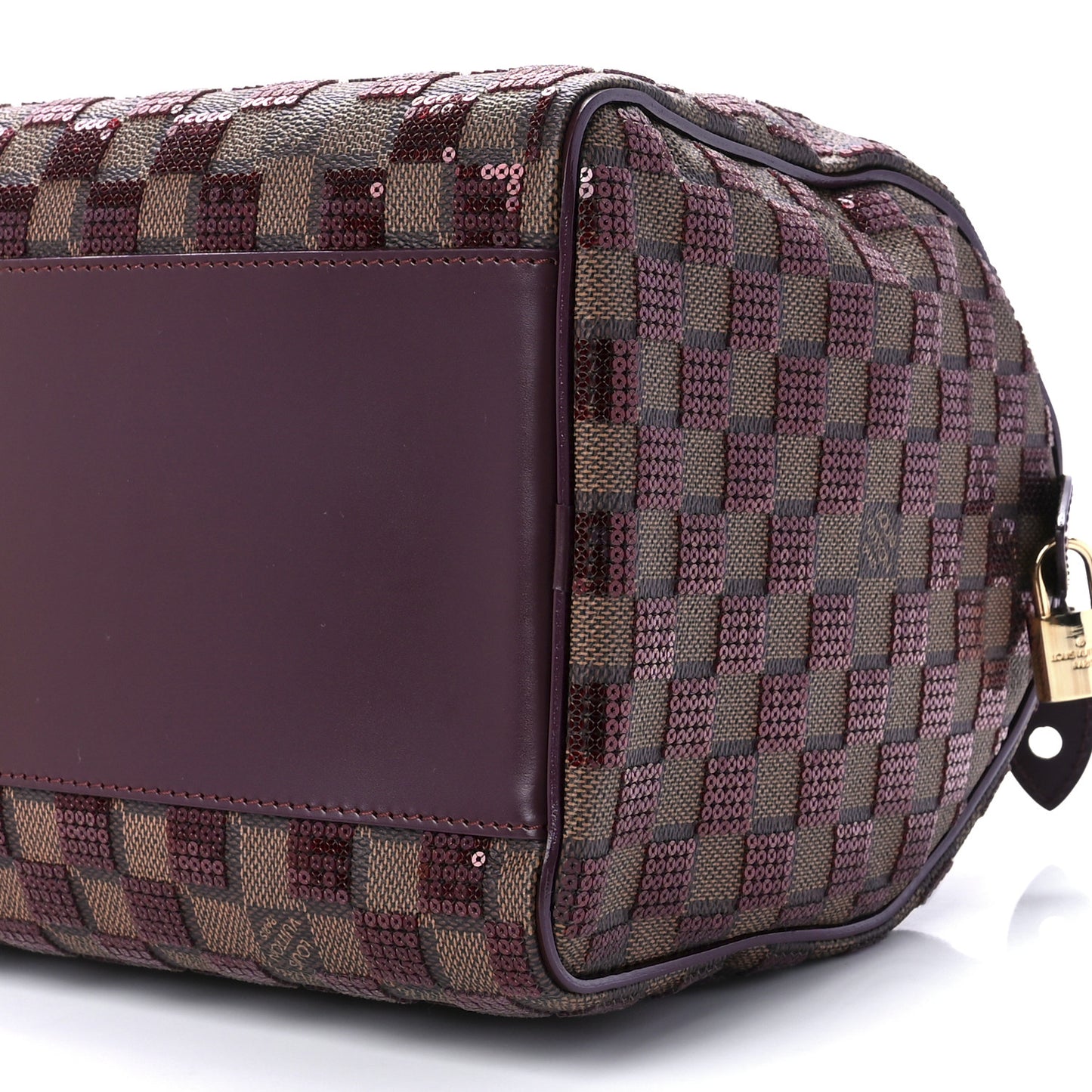 Damier Paillettes Speedy 30 Rouge