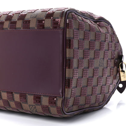 Louis Vuitton Damier Paillettes Speedy 30 Rouge 12 of 14
