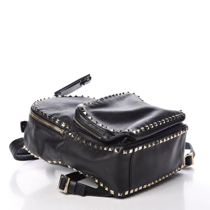 Valentino Garavani Vitello Medium Rockstud Backpack Black 4 of 13