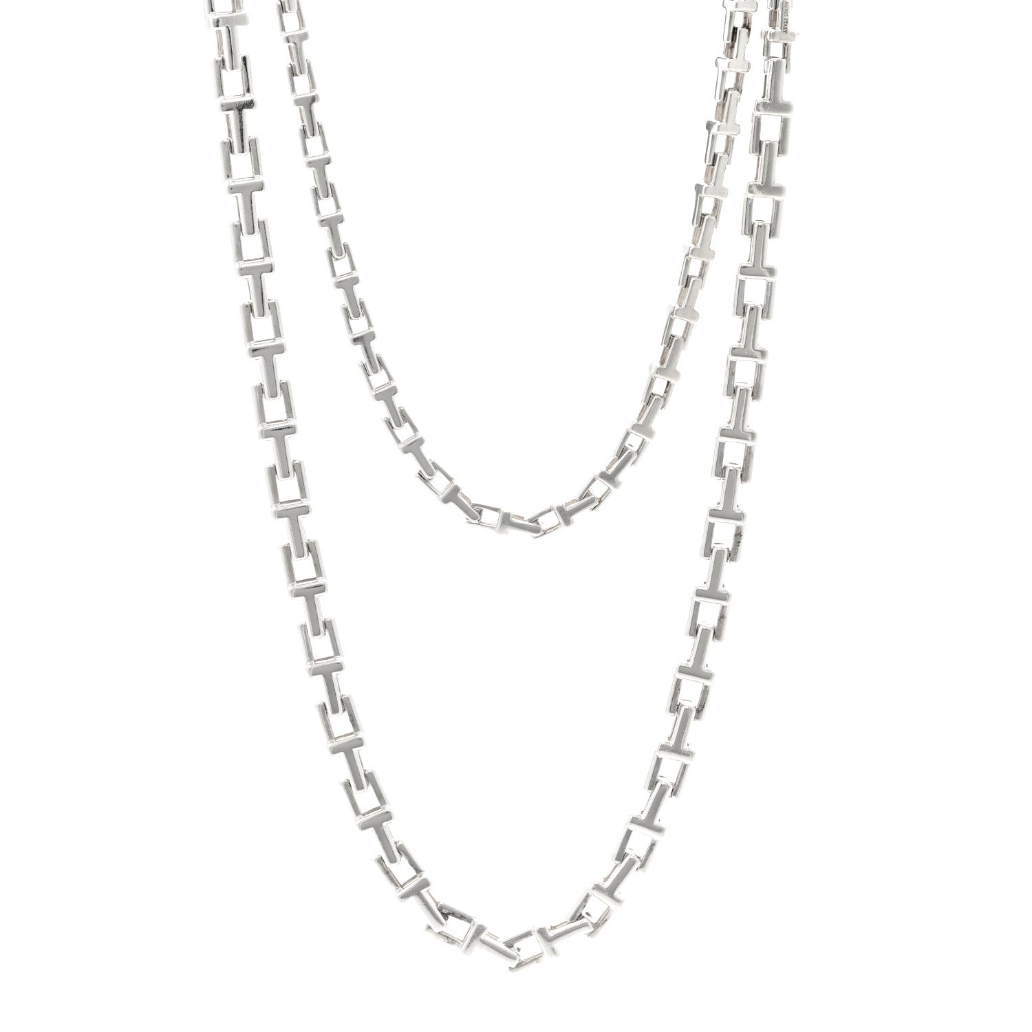 Tiffany Sterling Silver Interchangeable T Chain Necklace 1 of 11