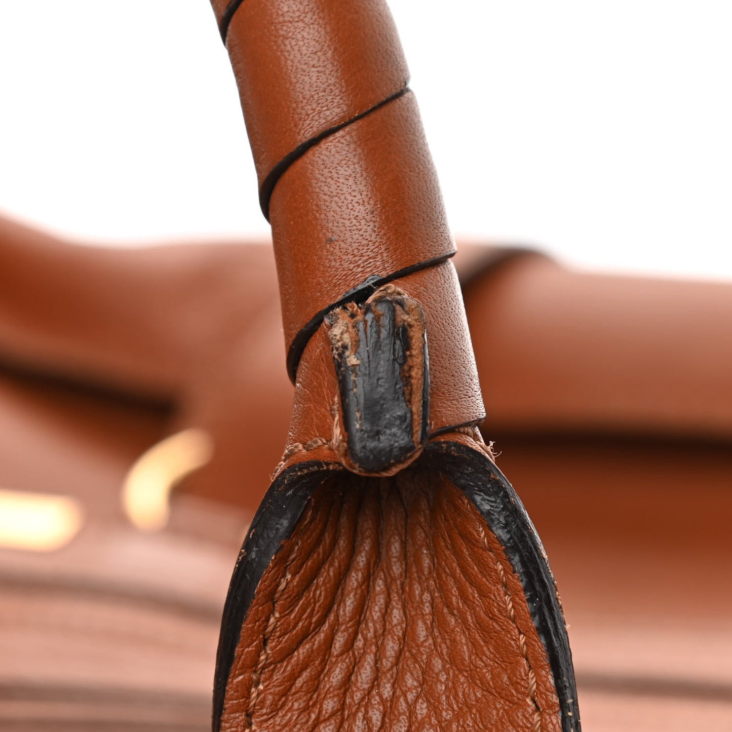 Calfskin Large Marcie Satchel Tan