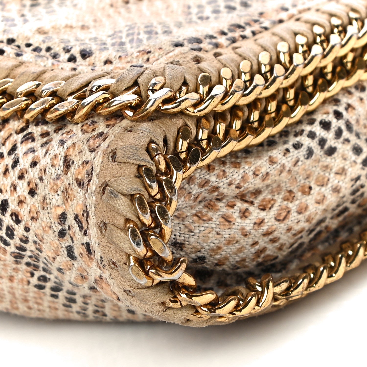 Stella McCartney Eco Python Falabella Crossbody Bag Camel 9 of 10