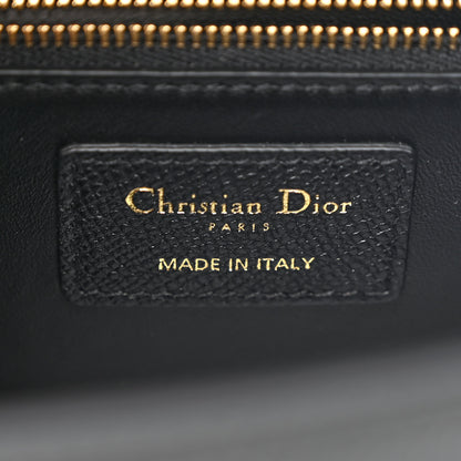 Christian Dior Grained Calfskin Embossed 30 Montaigne Chain Flap Bag Black 6 of 11