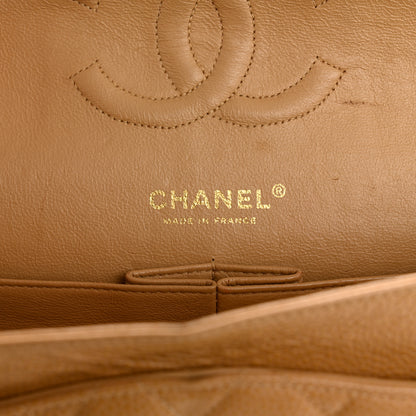 Chanel Caviar Quilted Medium Double Flap Beige 6 of 13