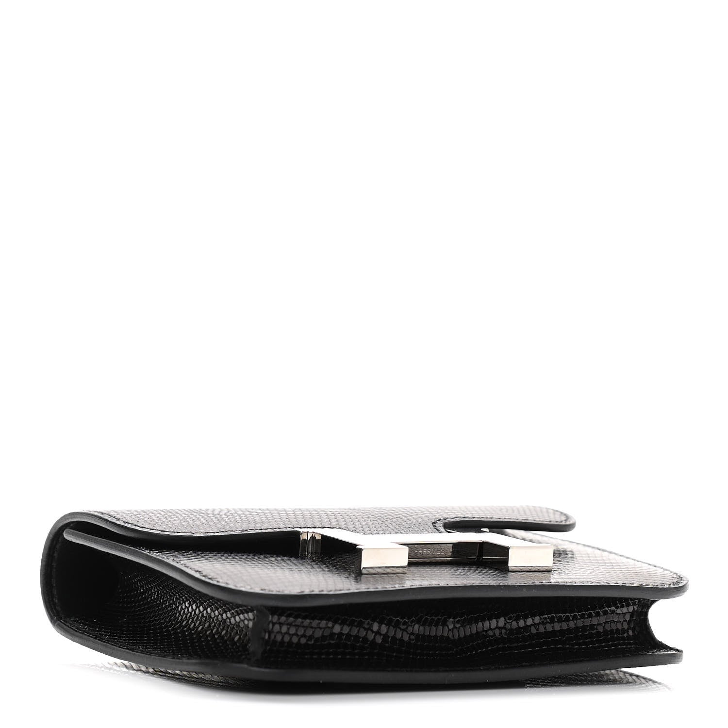 Hermes Lizard Constance Slim Wallet Black 5 of 11