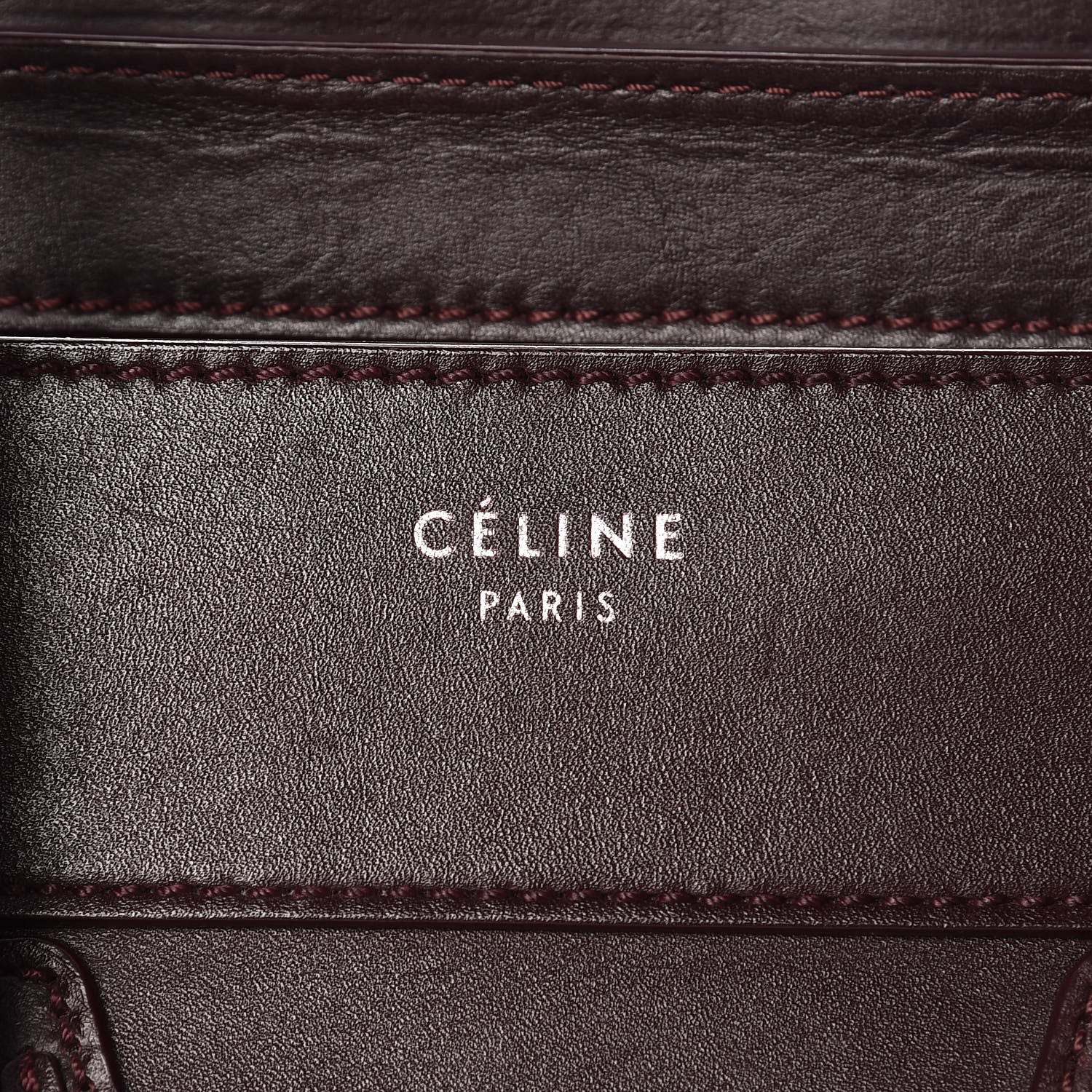 Celine Smooth Calfskin Mini Luggage Burgundy 6 of 23