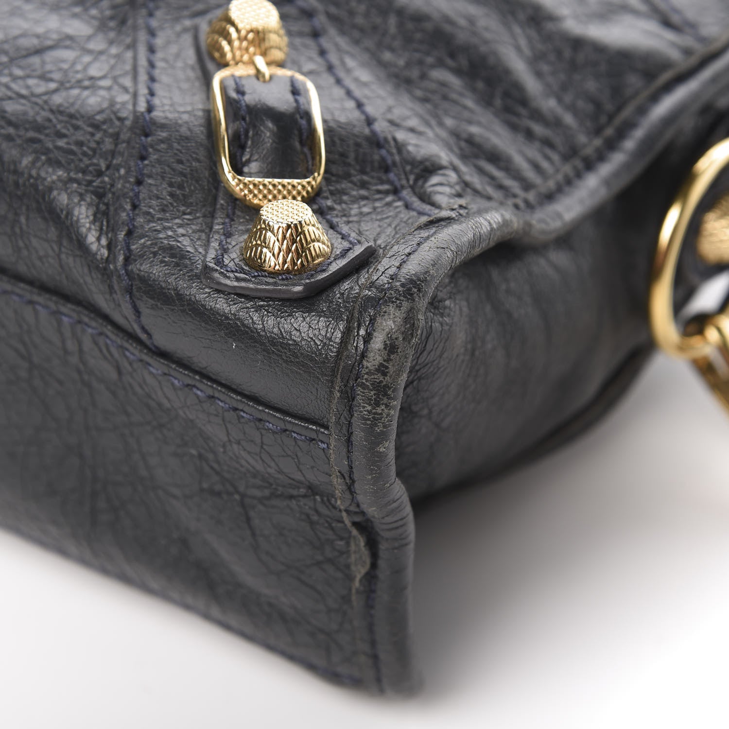 Balenciaga Agneau Giant 12 Gold Hardware Mini City Anthracite 12 of 15
