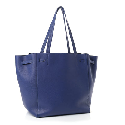 Celine Soft Grained Calfskin Small Belt Cabas Phantom Indigo 3 of 10