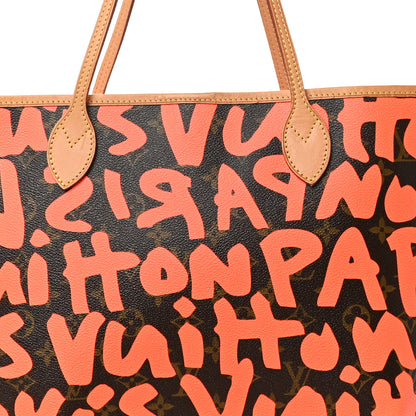 Louis Vuitton Monogram Graffiti Neverfull GM Orange 8 of 10