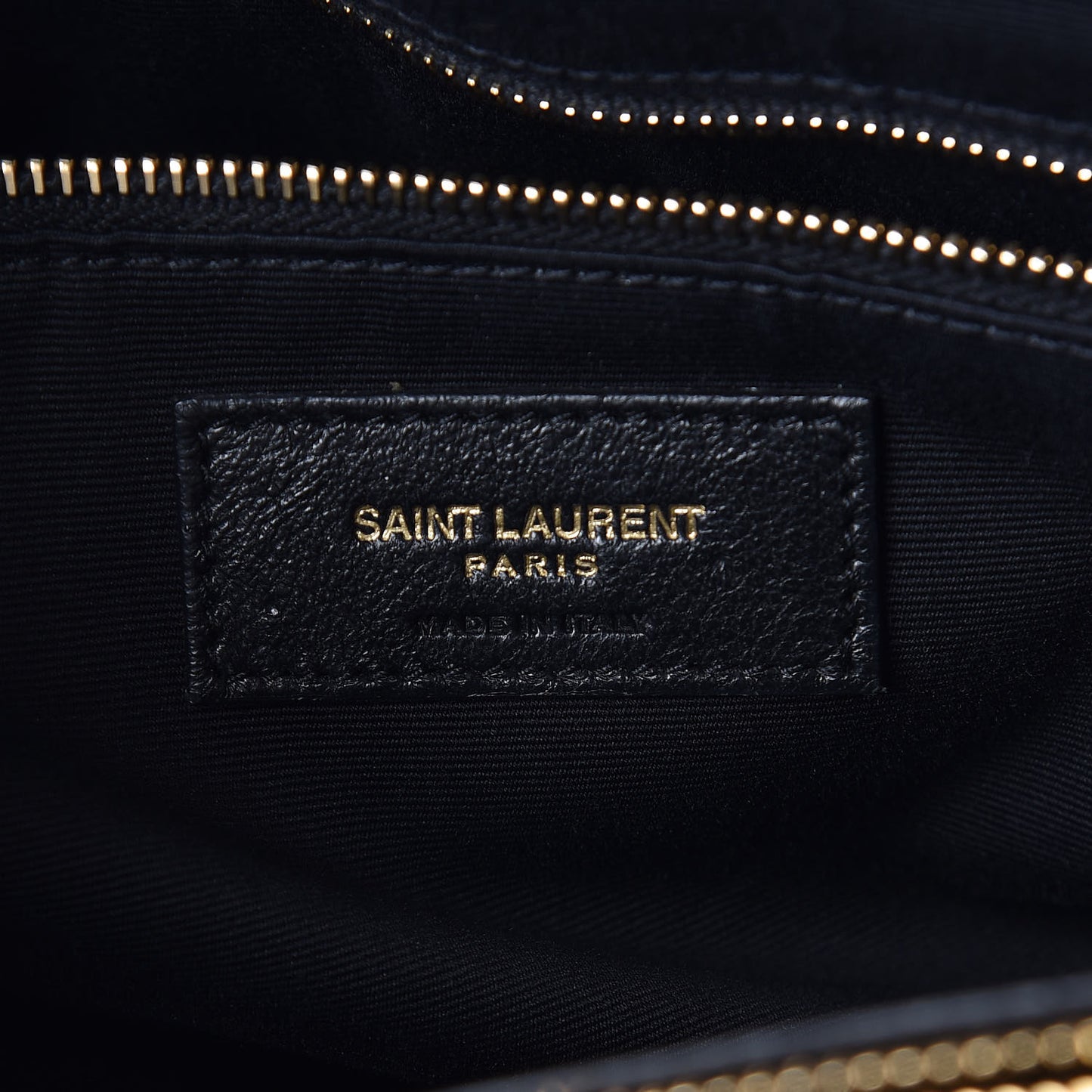 Calfskin Y Quilted Monogram Large Loulou Shopper Black