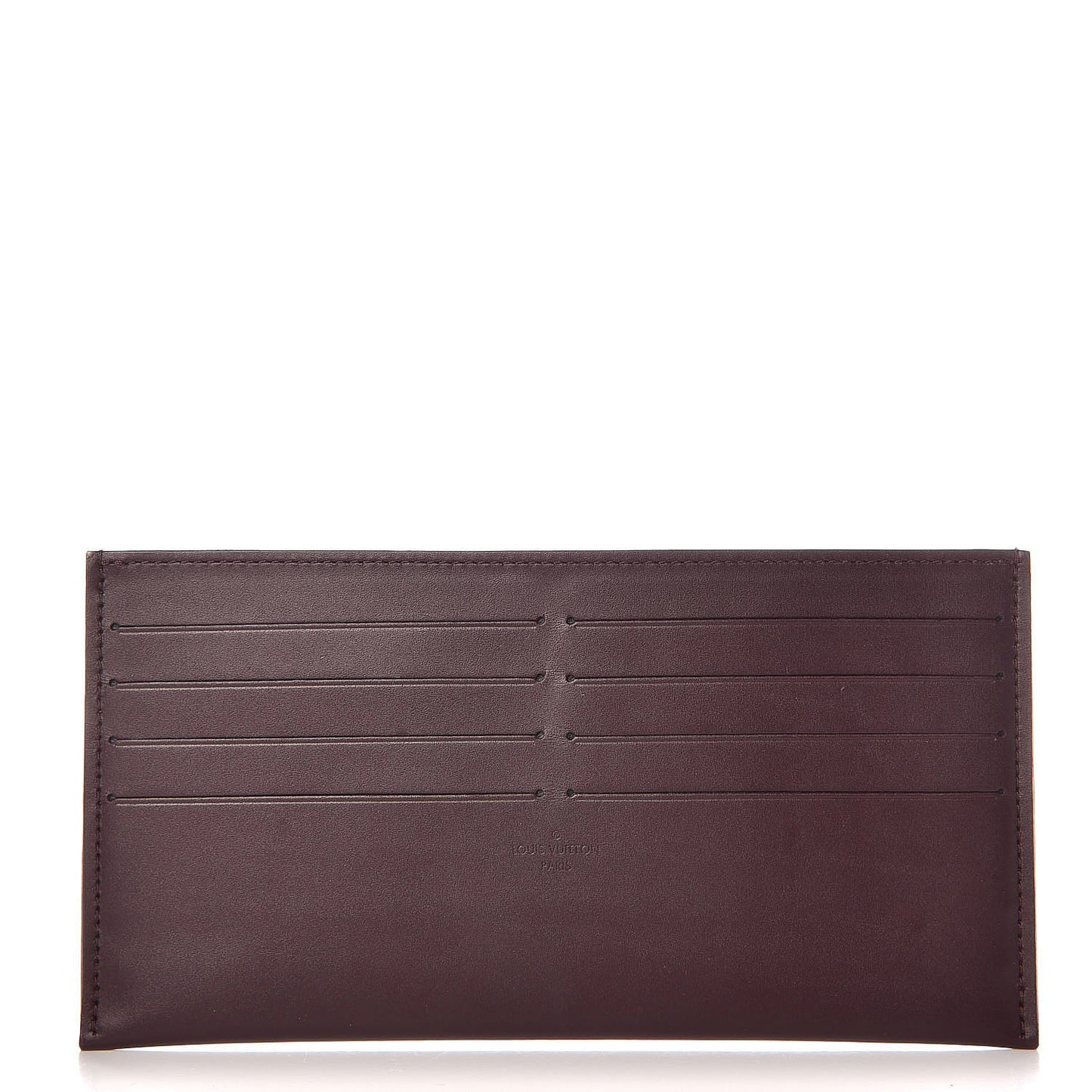 Calfskin Felicie Card Holder Insert Amarante