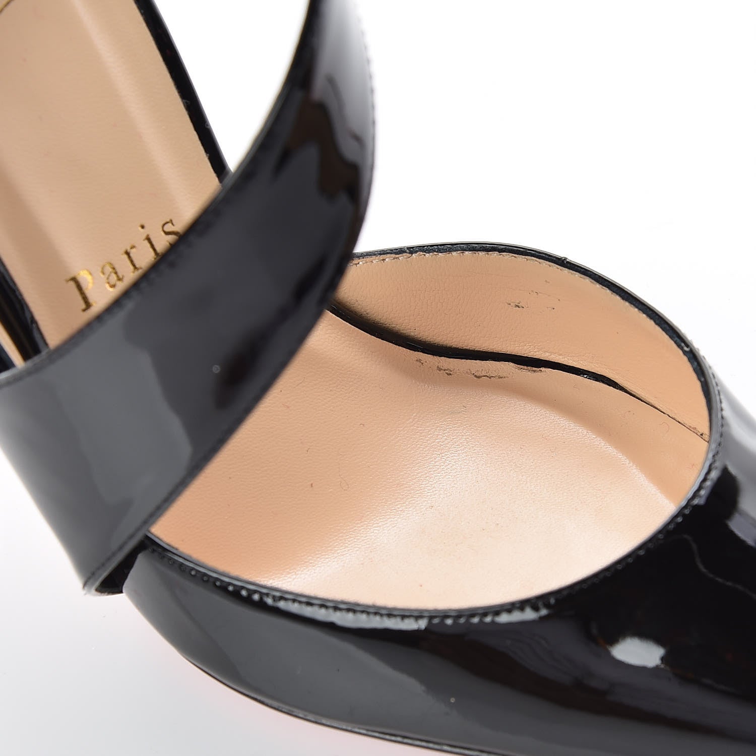 Christian Louboutin Patent Ograde 100 Pumps 38 Black 10 of 11