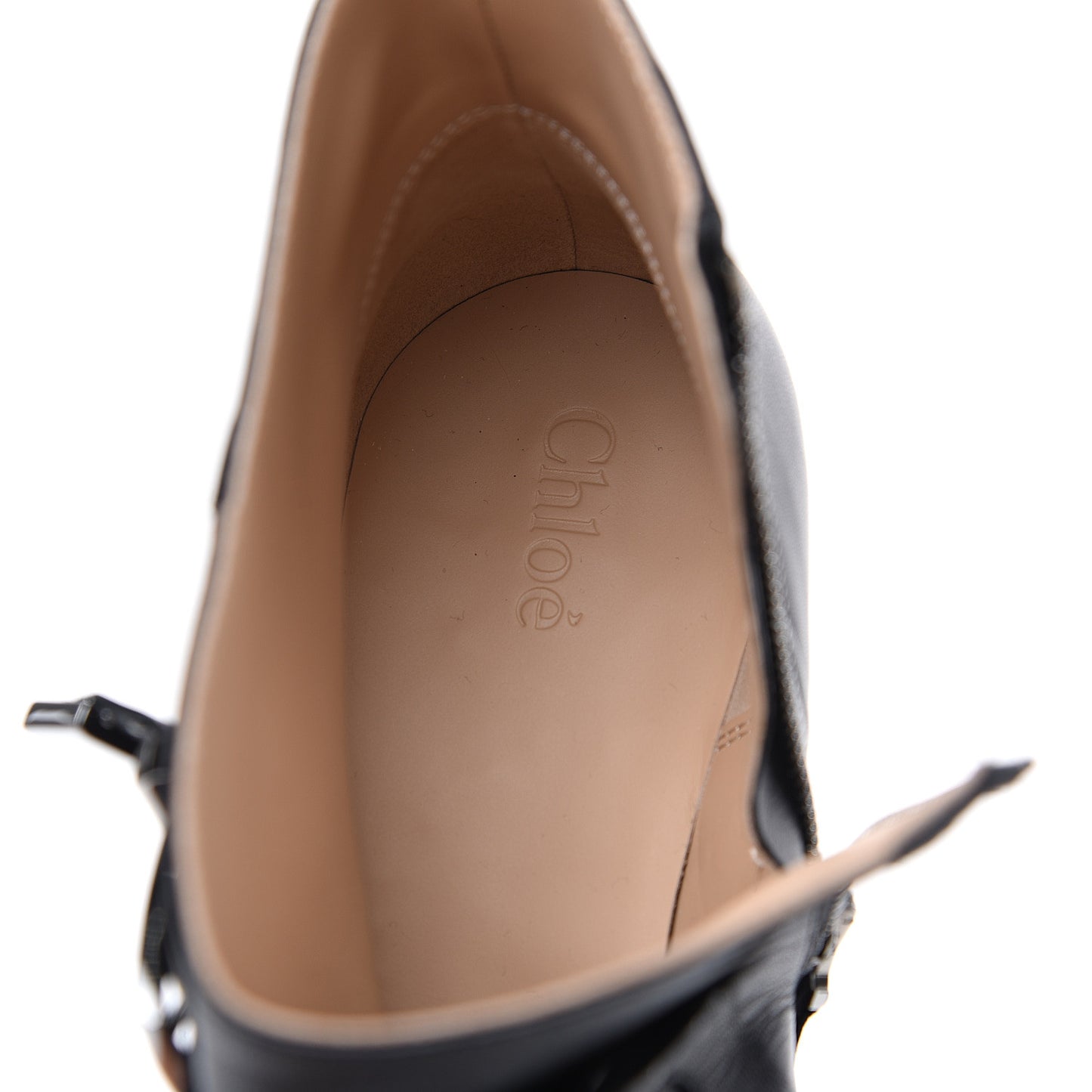 Nappa Sheepskin Studded Susanna Ankle Boots 37.5 Black