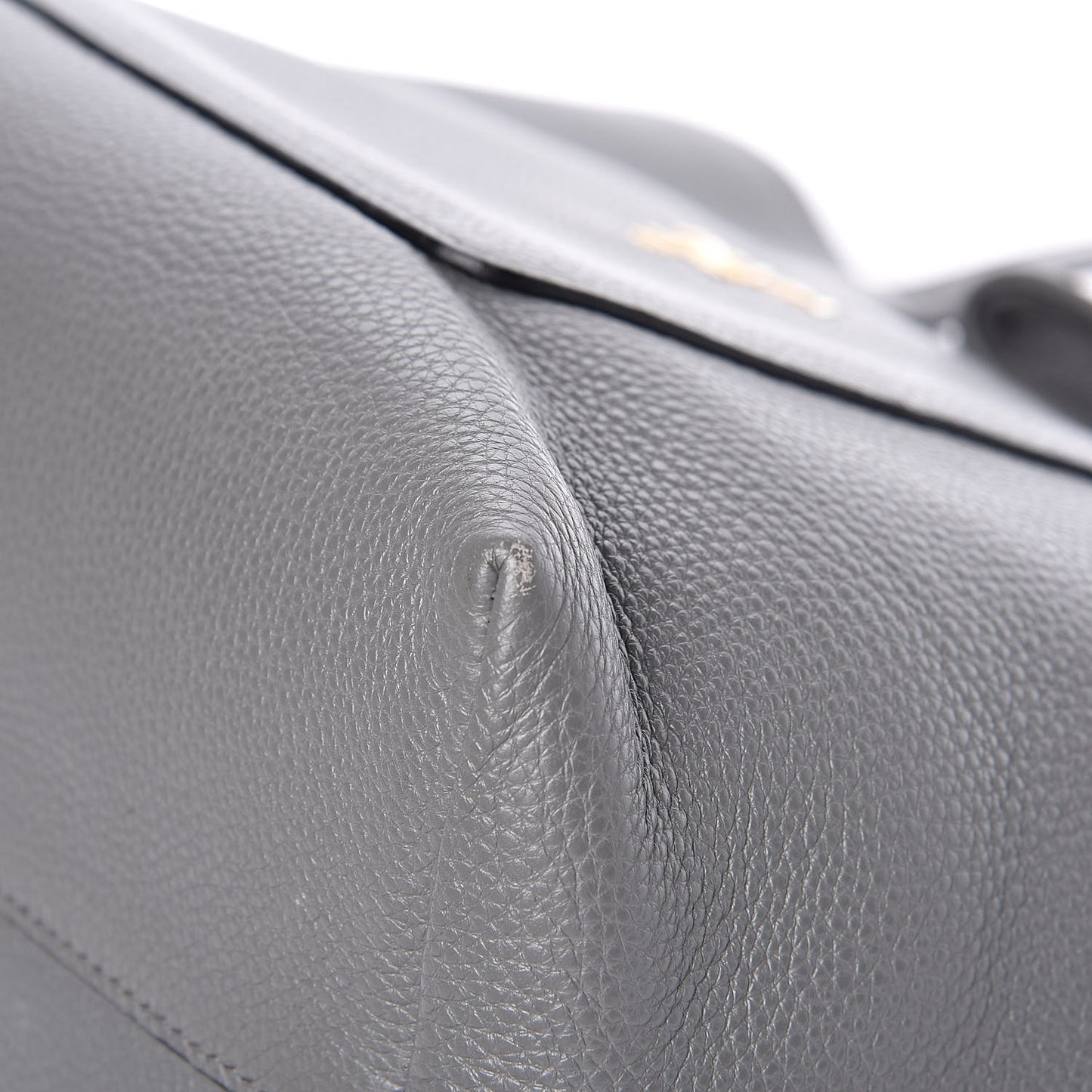 Vitello Daino Pocket Shopping Tote Marmo