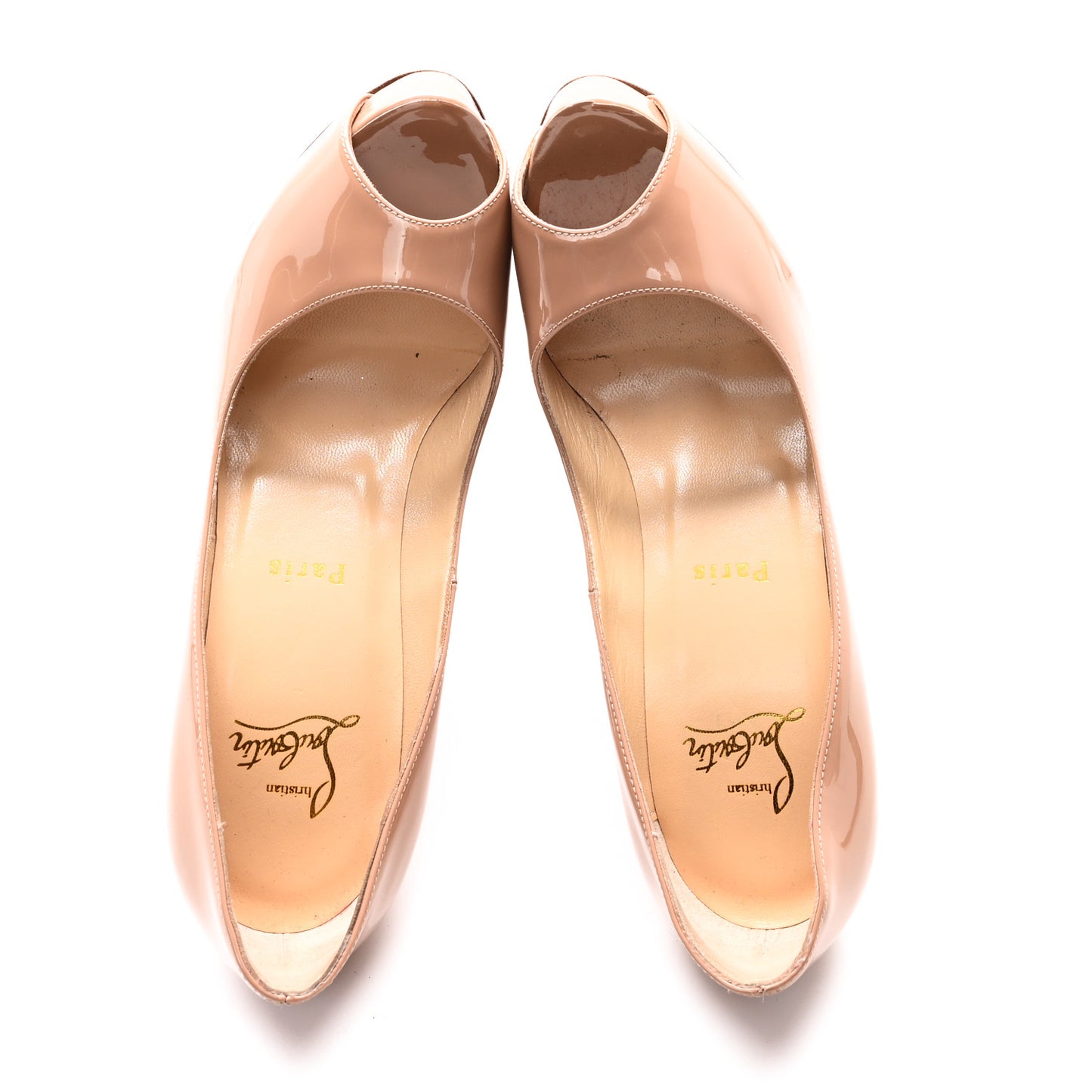 Patent New Very Prive 120 Pumps 37.5 Nude