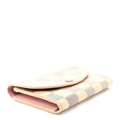 Louis Vuitton Damier Azur Rosalie Coin Purse Rose Ballerine 4 of 11