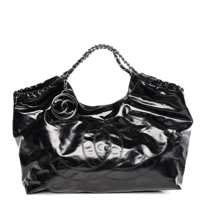Chanel Vinyl XL Coco Cabas Black 1 of 7