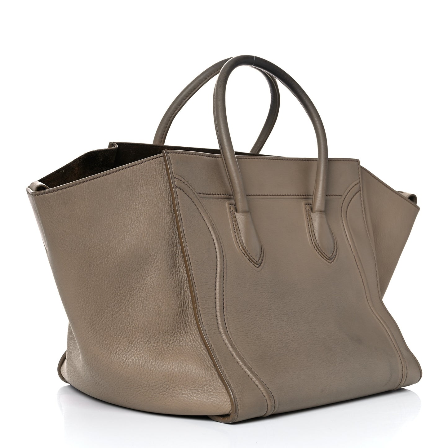 Grained Calfskin Medium Phantom Luggage Taupe
