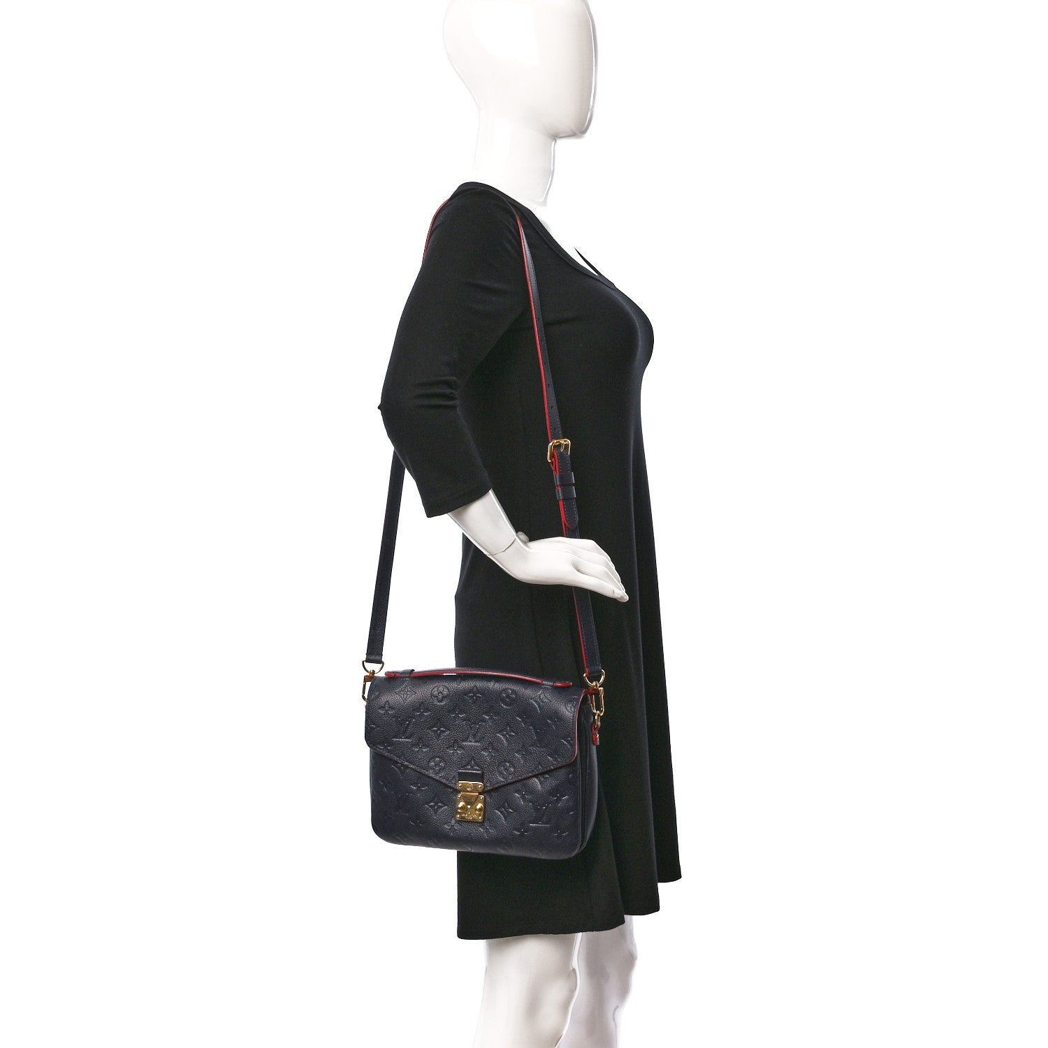 Louis Vuitton Empreinte Pochette Metis Marine Rouge 2 of 11