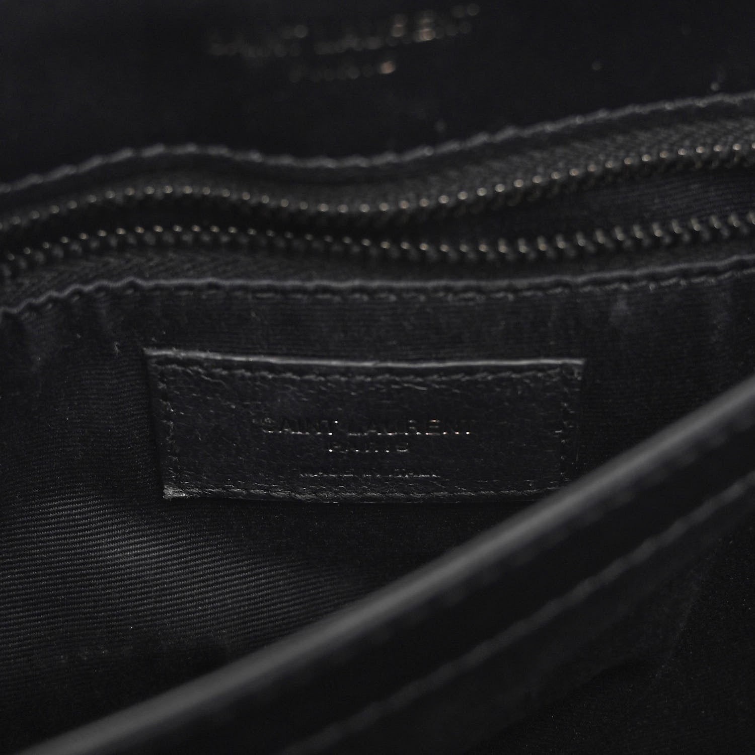 Saint Laurent Calfskin Y Quilted Monogram Monochrome Toy Loulou Crossbody Bag Black 5 of 8