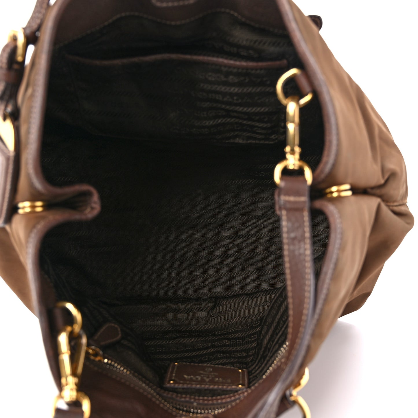 Nylon Tessuto Vitello Daino Tote Corinto