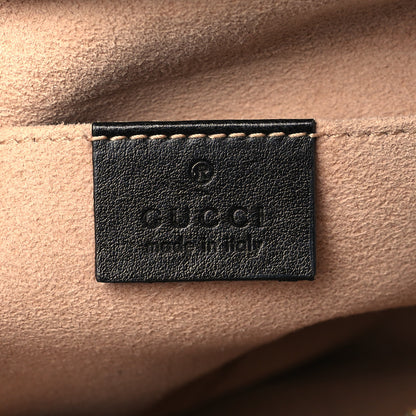 Gucci Calfskin Matelasse Small GG Marmont Chain Shoulder Bag Black 6 of 6