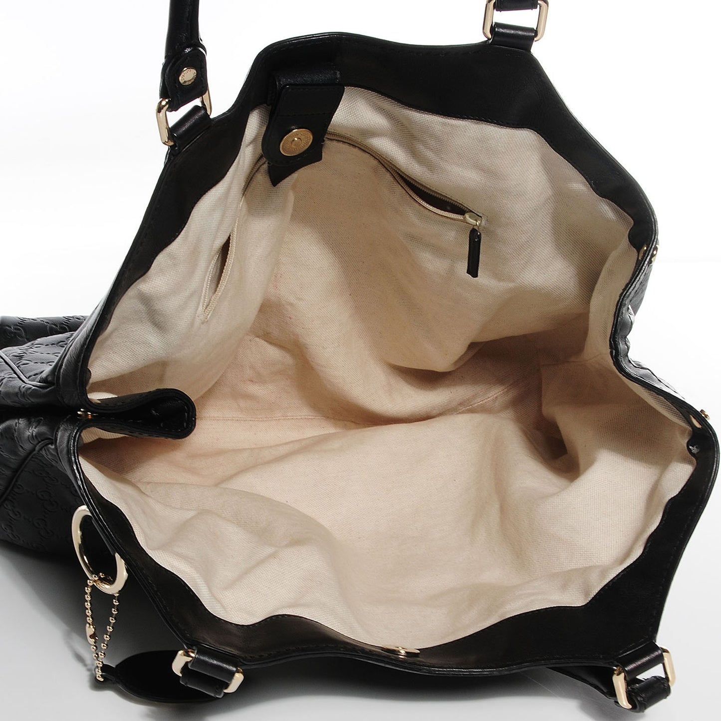 Guccissima Large Sukey Tote Black