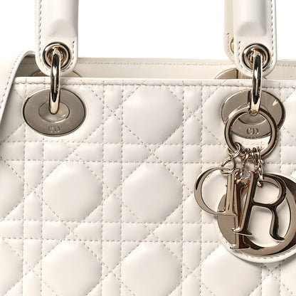 Christian Dior Lambskin Cannage Small My ABCDior Lady Dior Latte 8 of 10