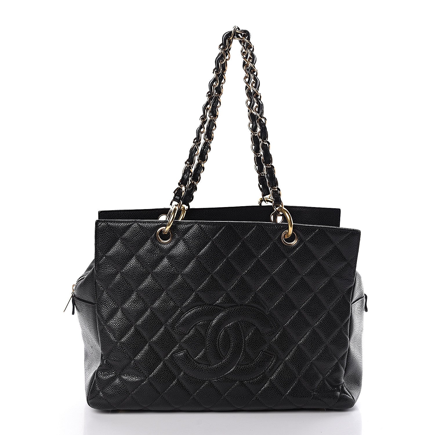 Chanel Caviar Quilted Petit Timeless Tote PTT Black 1 of 10
