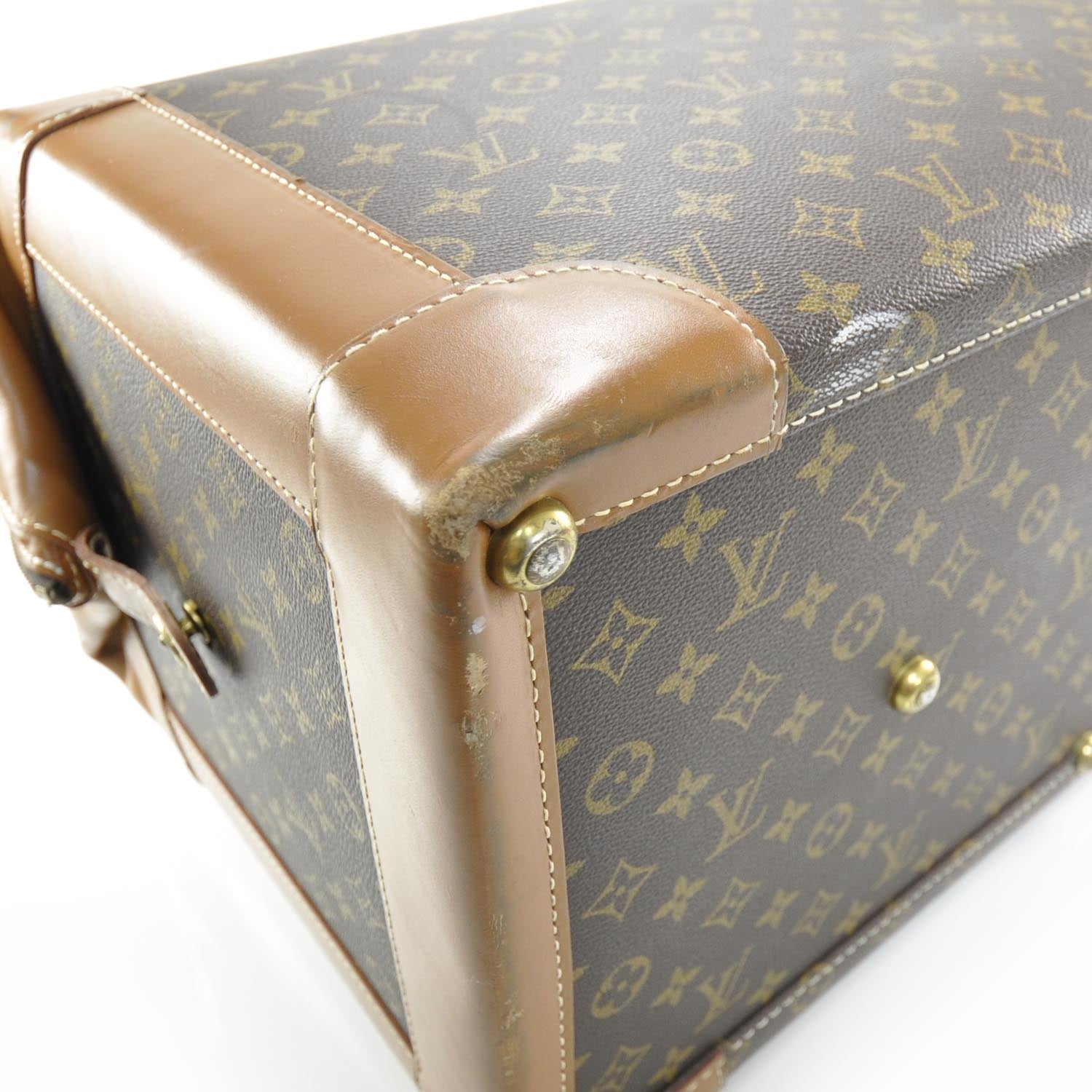 Louis Vuitton Monogram Suitcase Shoe Case 4 of 7