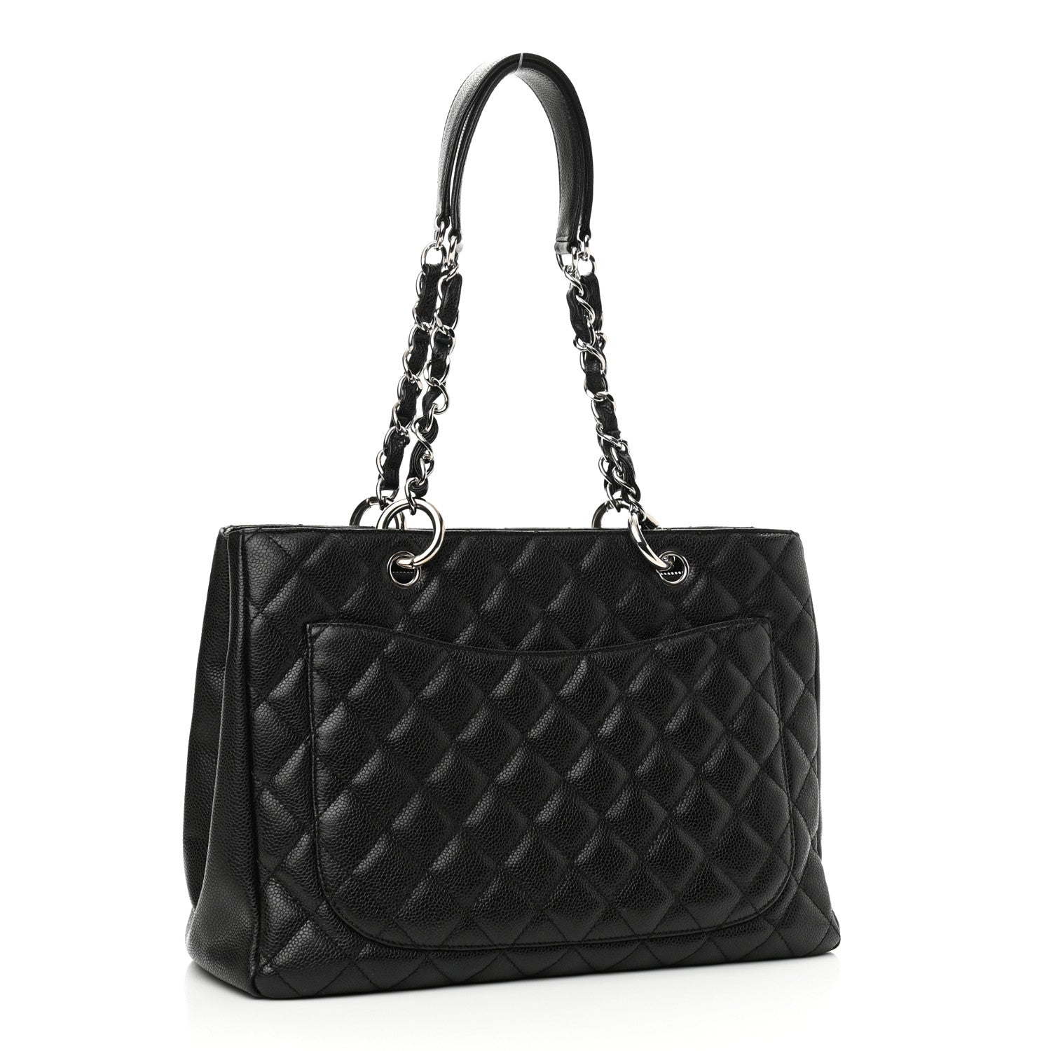 Chanel Caviar Quilted Grand Shopping Tote GST Black 3 of 10