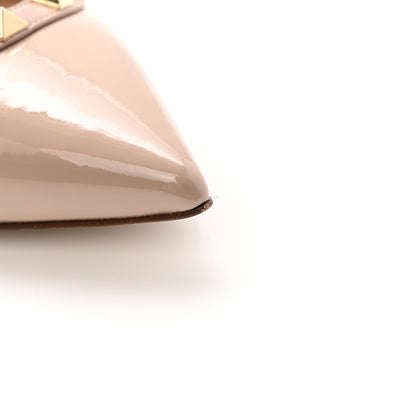 Valentino Garavani Patent Rockstud Cage Ballerina Flats 40 Poudre 10 of 10