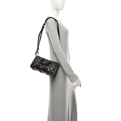 Louis Vuitton Monogram Iridescent Keepall Bandouliere 25 Black 2 of 9