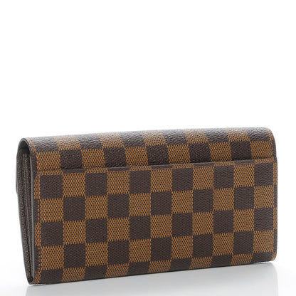 Louis Vuitton Damier Ebene Sarah Wallet NM 3 of 7