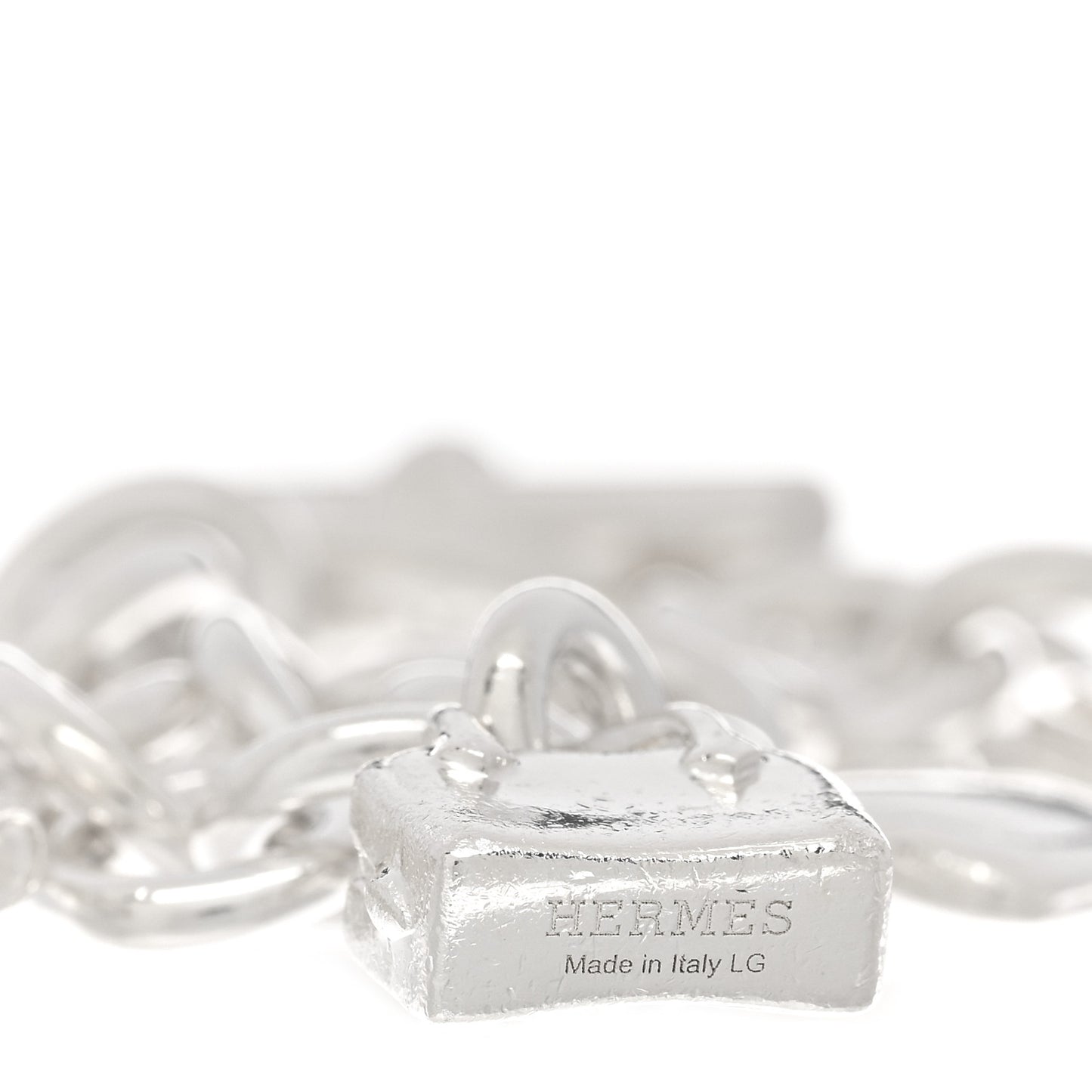 Sterling Silver Five Bags Amulette Charm Bracelet LG