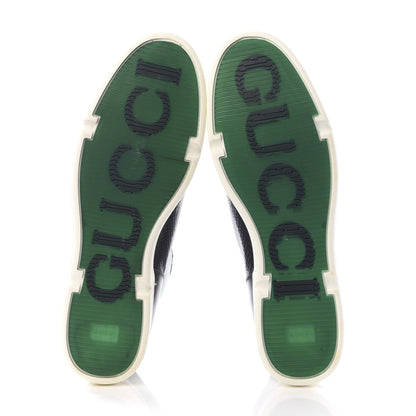 Gucci Snakeskin Interlocking G High Top Sneakers 10.5 Blue 5 of 8