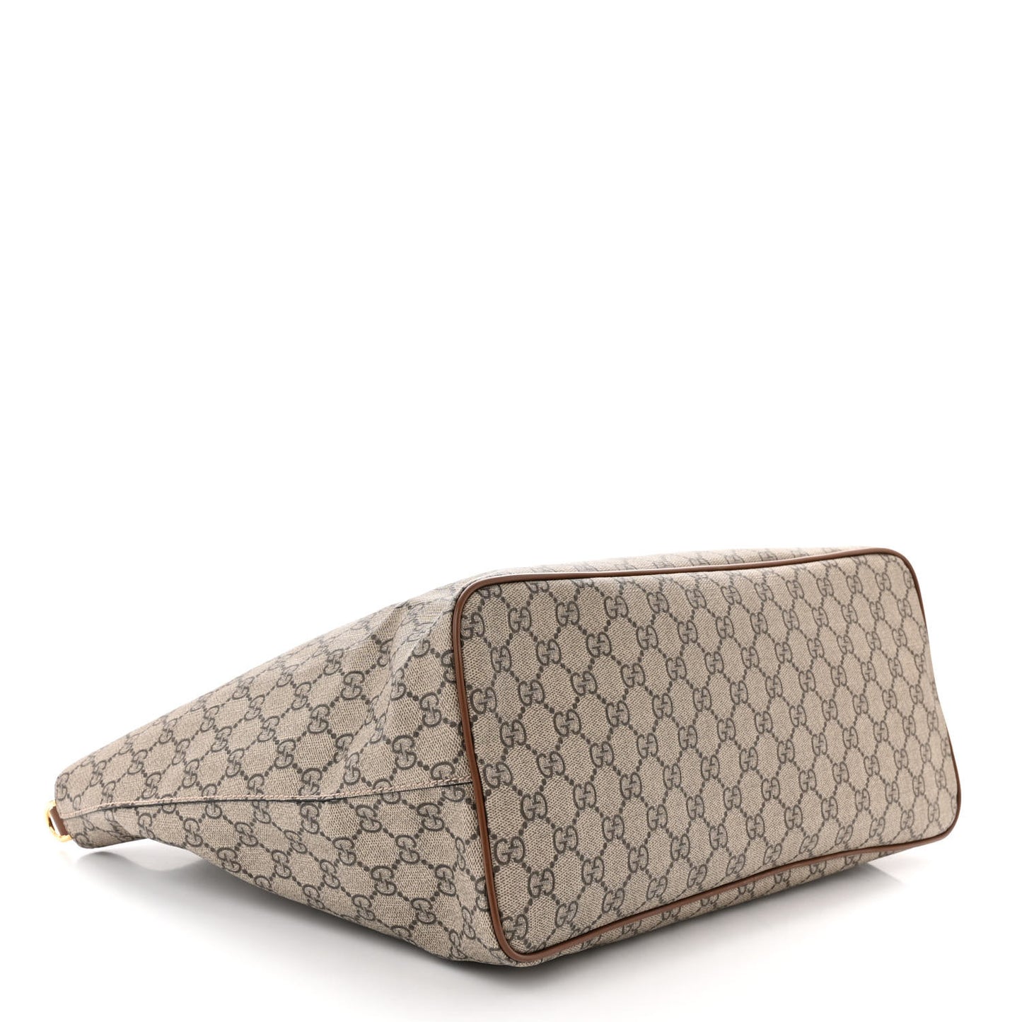 Soft GG Supreme Monogram Medium Crossbody Tote Beige Cuir