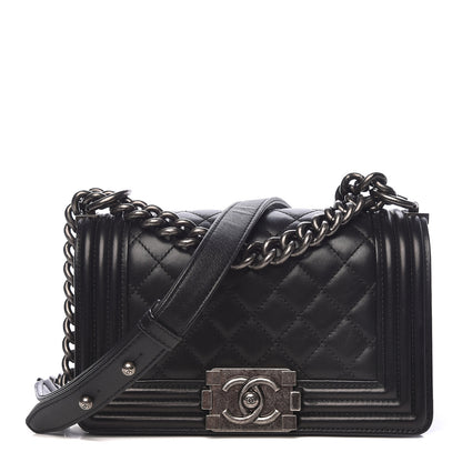 Chanel Calfskin Quilted Small Boy Flap Black 1 of 19