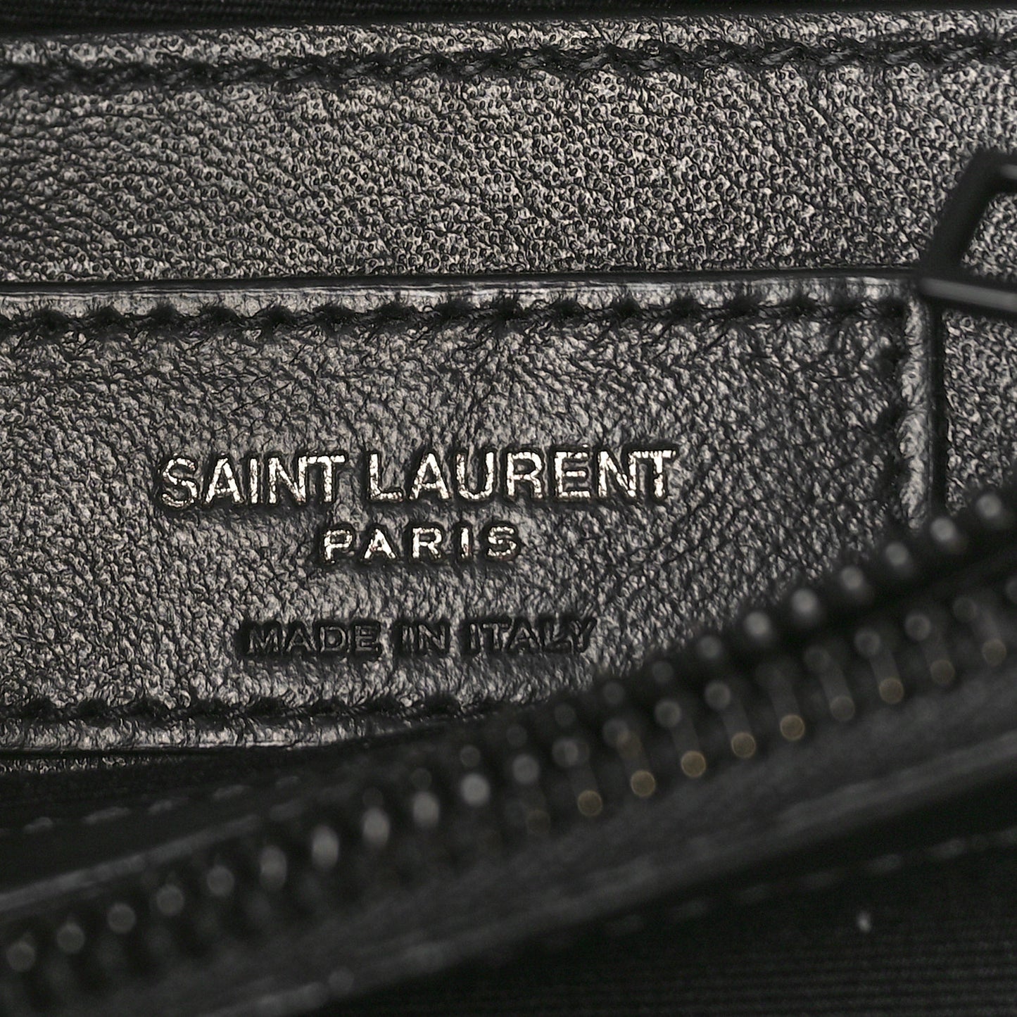 Calfskin Y Quilted Monogram Monochrome Small Loulou Chain Satchel Black