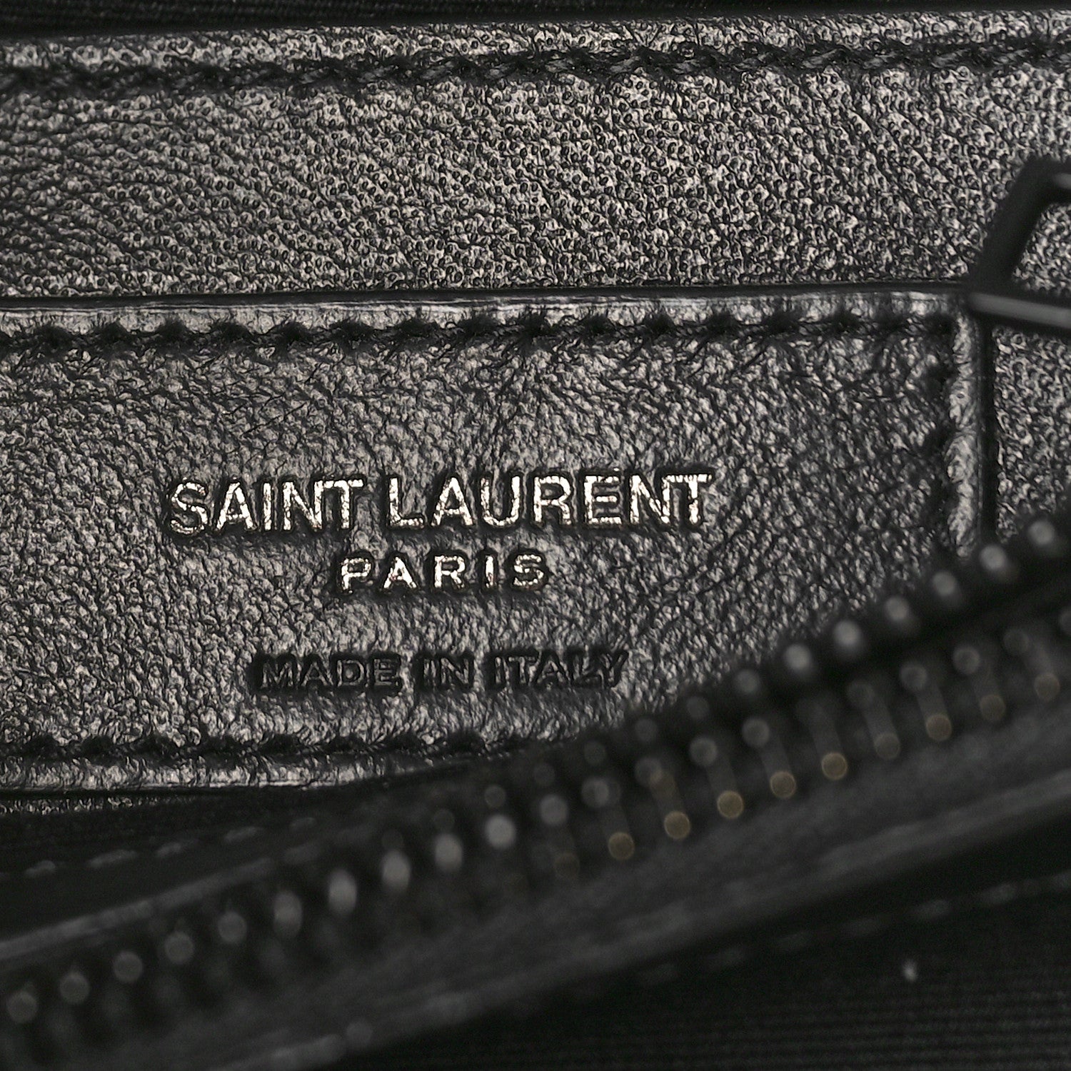 Saint Laurent Calfskin Y Quilted Monogram Monochrome Small Loulou Chain Satchel Black 7 of 9