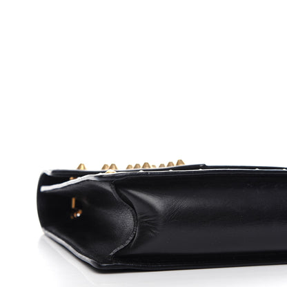 Saint Laurent Calfskin Studded Medium Betty Black 7 of 9