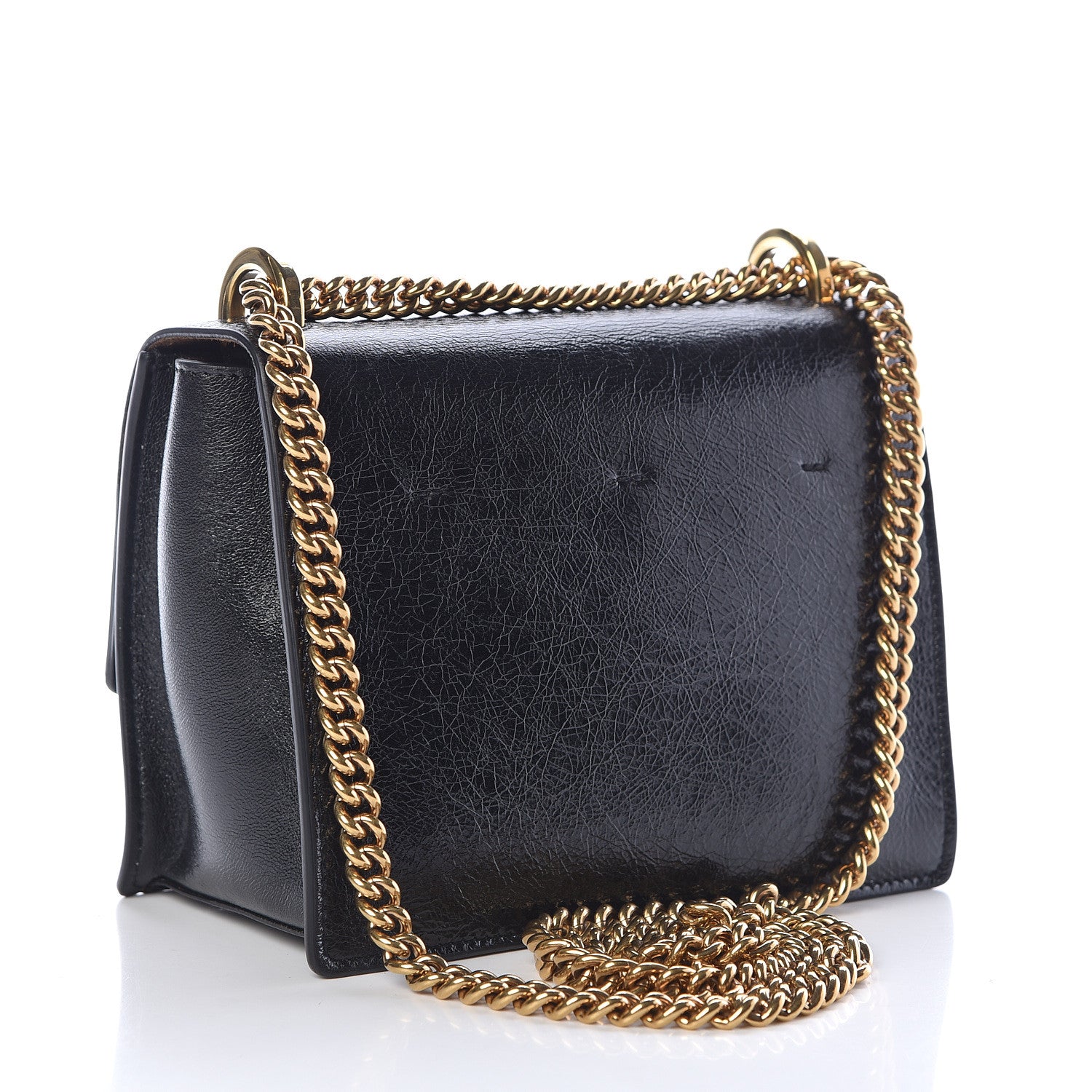 Fendi Agnello Old Shine Small Kan U Shoulder Bag Black 3 of 10