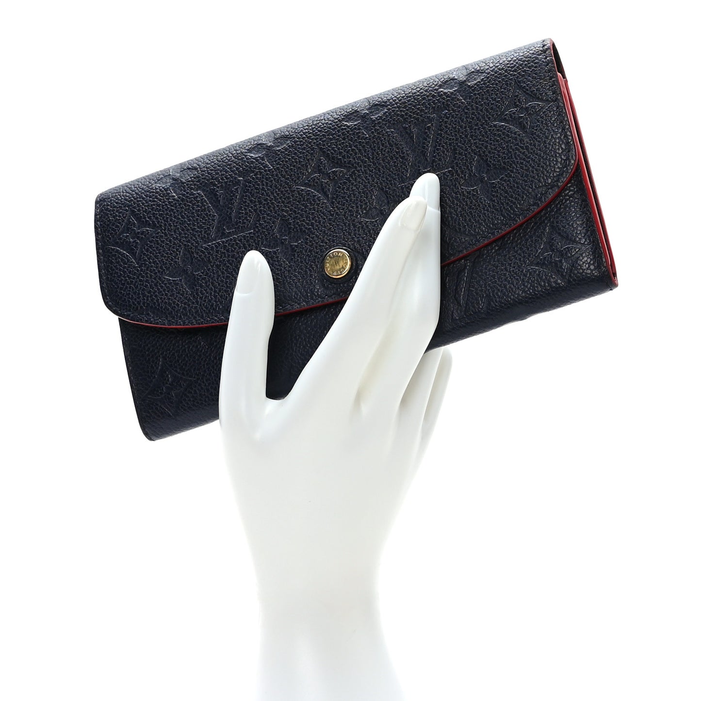 Empreinte Emilie Wallet Marine Rouge