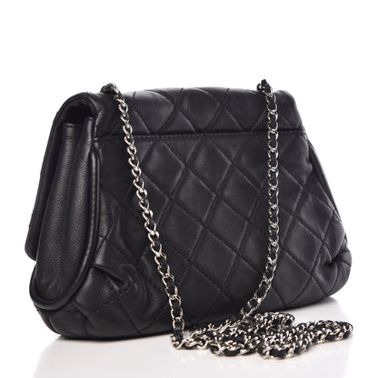 Chanel Grained Calfskin Single Flap Black 3 of 9