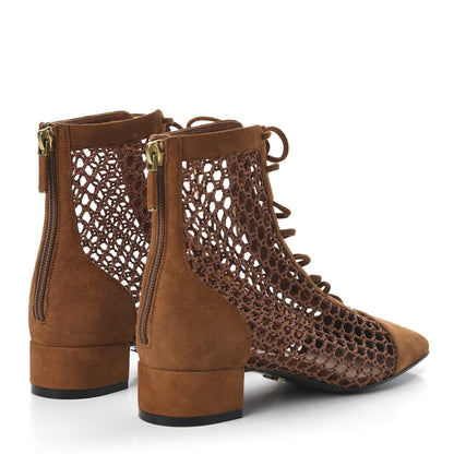 Christian Dior Suede Resille Naughtily-D 30mm Ankle Boots 35 Golden Brown 4 of 9