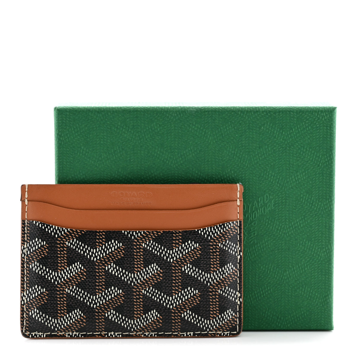 Goyardine Saint Sulpice Card Holder Black Gold